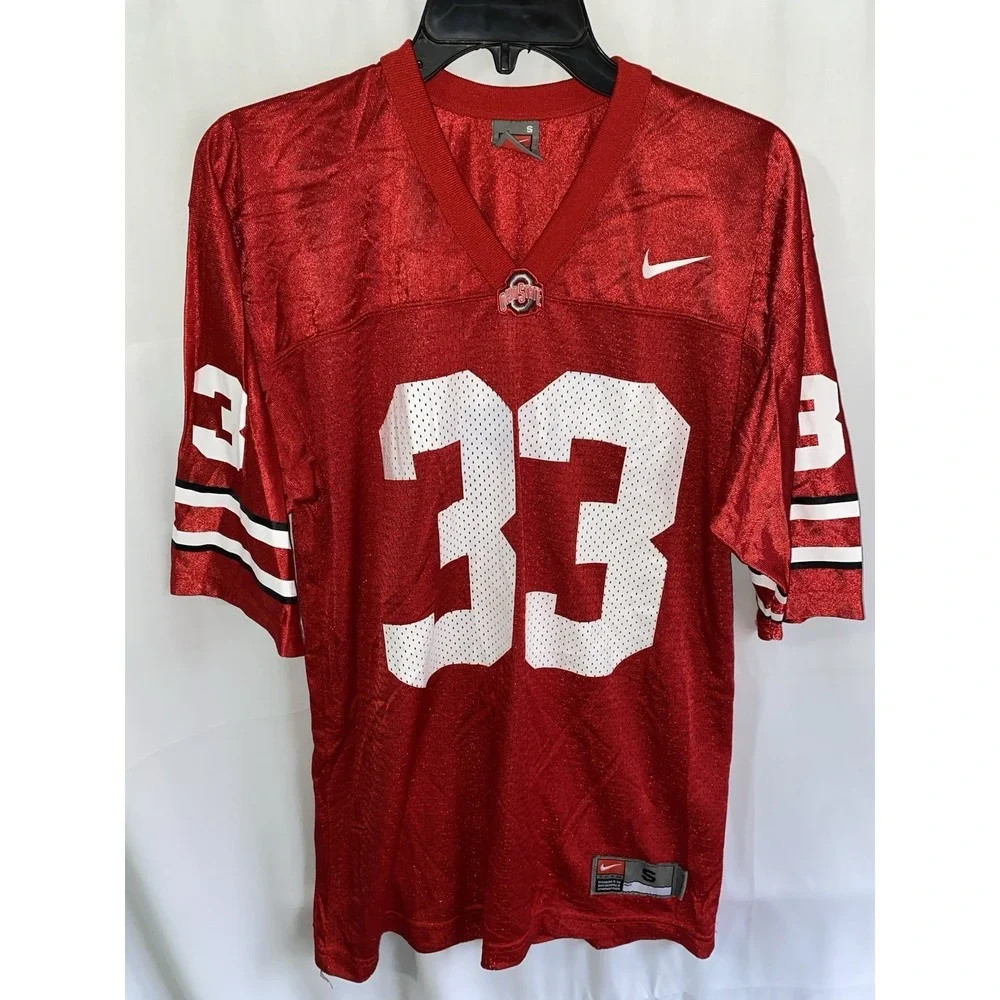 Ohio State Buckeyes Nike Football‎ Jersey Mens Small Red #33